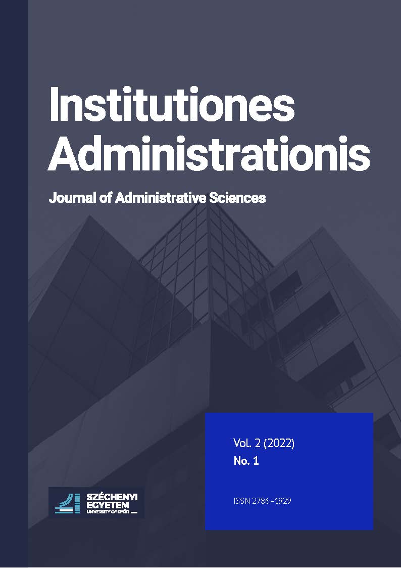 					View Vol. 2 No. 1 (2022): Institutiones Administrationis - Journal of Administrative Sciences
				